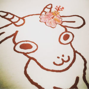 花やぎ　石垣島　なちゅらる宇宙人　手描き