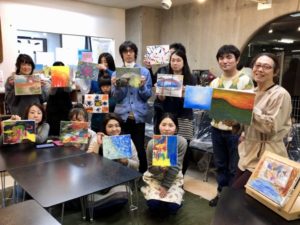 安冨歩　与那覇大智　油絵　ワークショップ　なちゅらる宇宙人
