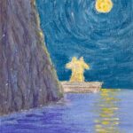 満ちゆく月に祈る 차오르는 달에 빌다 A goat praying in the moon Keiko Kaneda なちゅらる宇宙人